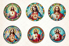 Stained Glass Jesus Clipart Bundle - CraftNest - Digital Crafting and Art