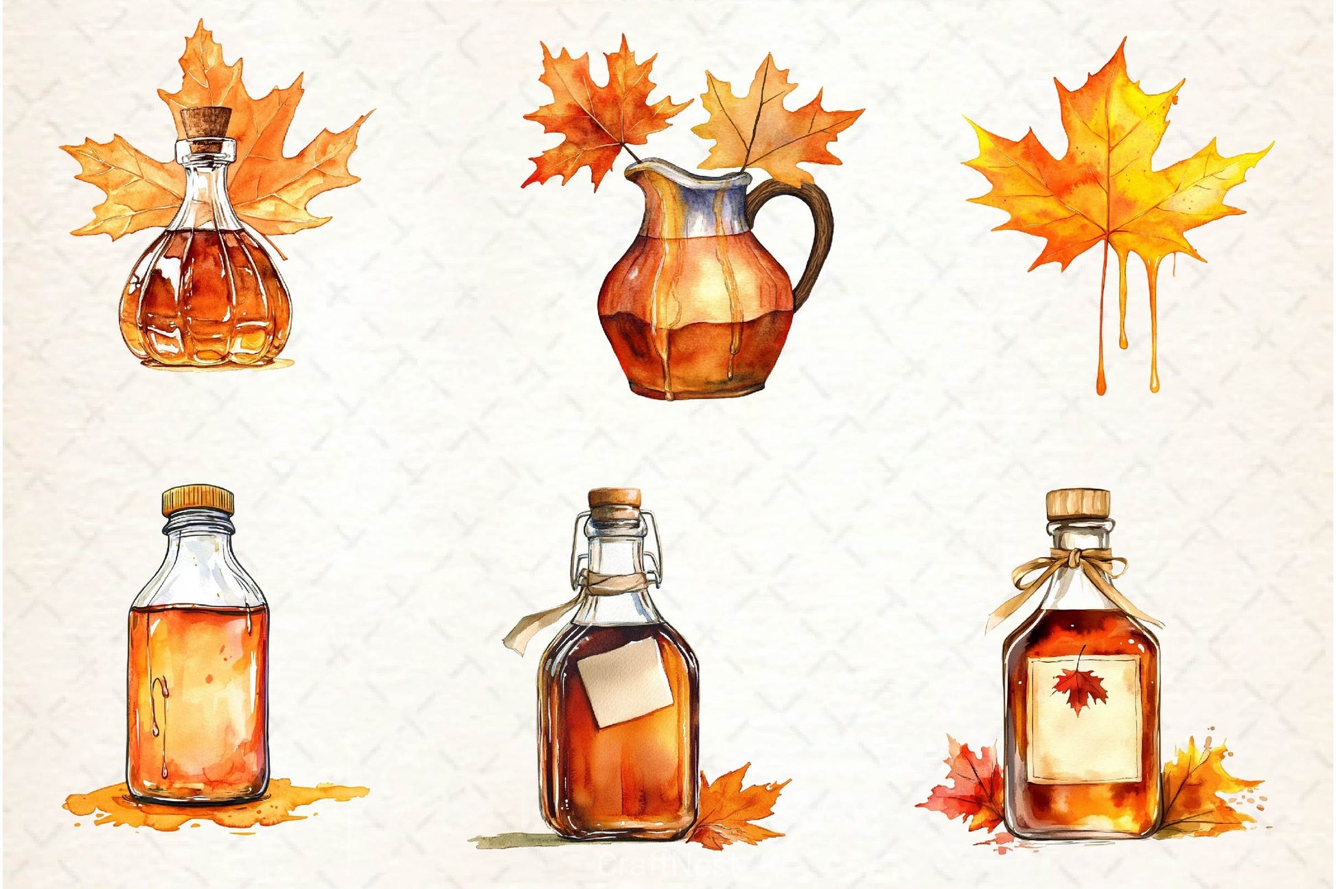 Maple Syrup Clipart Bundle - CraftNest - Digital Crafting and Art