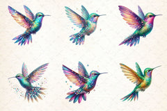 Glitter Hummingbirds Clipart Bundle - CraftNest - Digital Crafting and Art