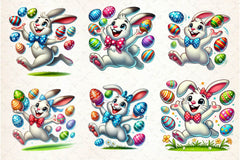 Funny Easter Bunny Clipart Bundle 4 - CraftNest - Digital Crafting and Art