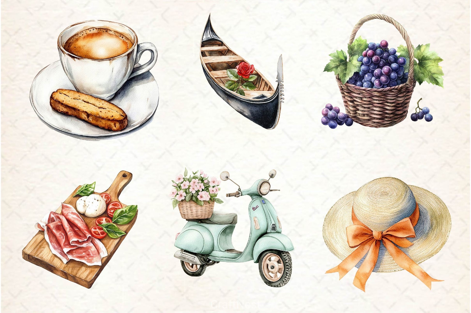 Italian Spring Clipart Bundle 2 - CraftNest - Digital Crafting and Art