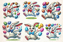 Funny Easter Bunny Clipart Bundle 4 - CraftNest - Digital Crafting and Art