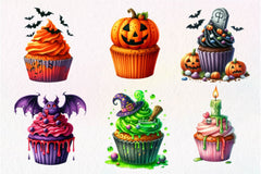 Halloween Scary Cupcake Clipart Bundle - CraftNest - Digital Crafting and Art