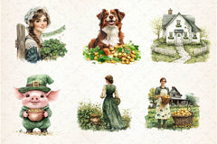 St Patricks Day Farm Clipart Bundle 3 - CraftNest - Digital Crafting and Art