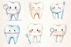 Dentist Tooth Clipart Bundle 4 - CraftNest - Digital Crafting and Art