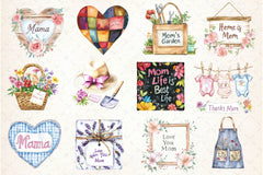 Rustic Mothers Day Clipart Bundle 2 - CraftNest - Digital Crafting and Art