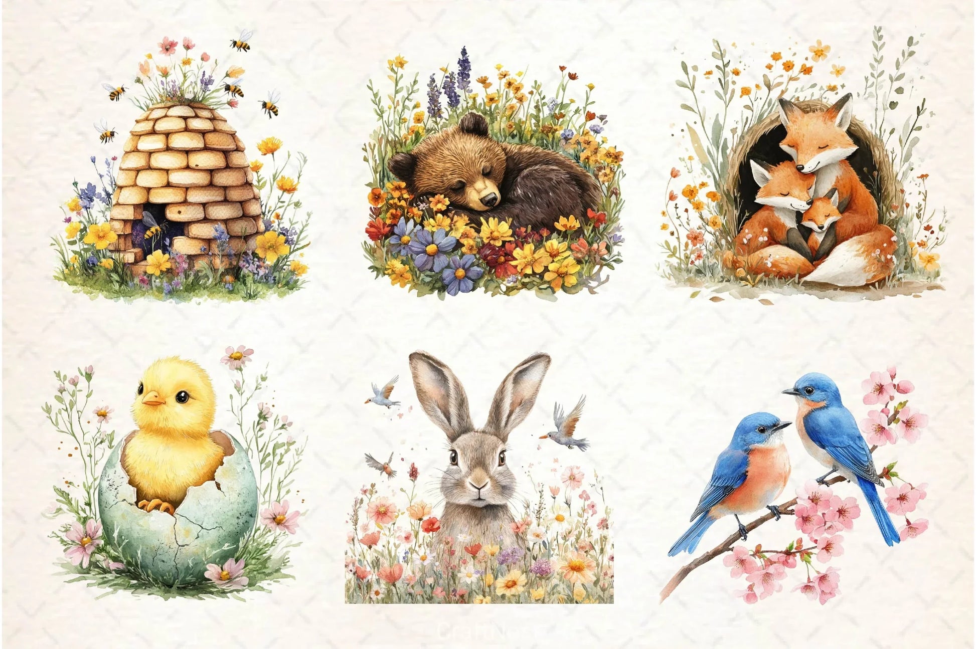 Spring Animals Clipart Bundle 2 - CraftNest - Digital Crafting and Art