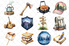 Summer Camping Clipart Bundle - CraftNest - Digital Crafting and Art