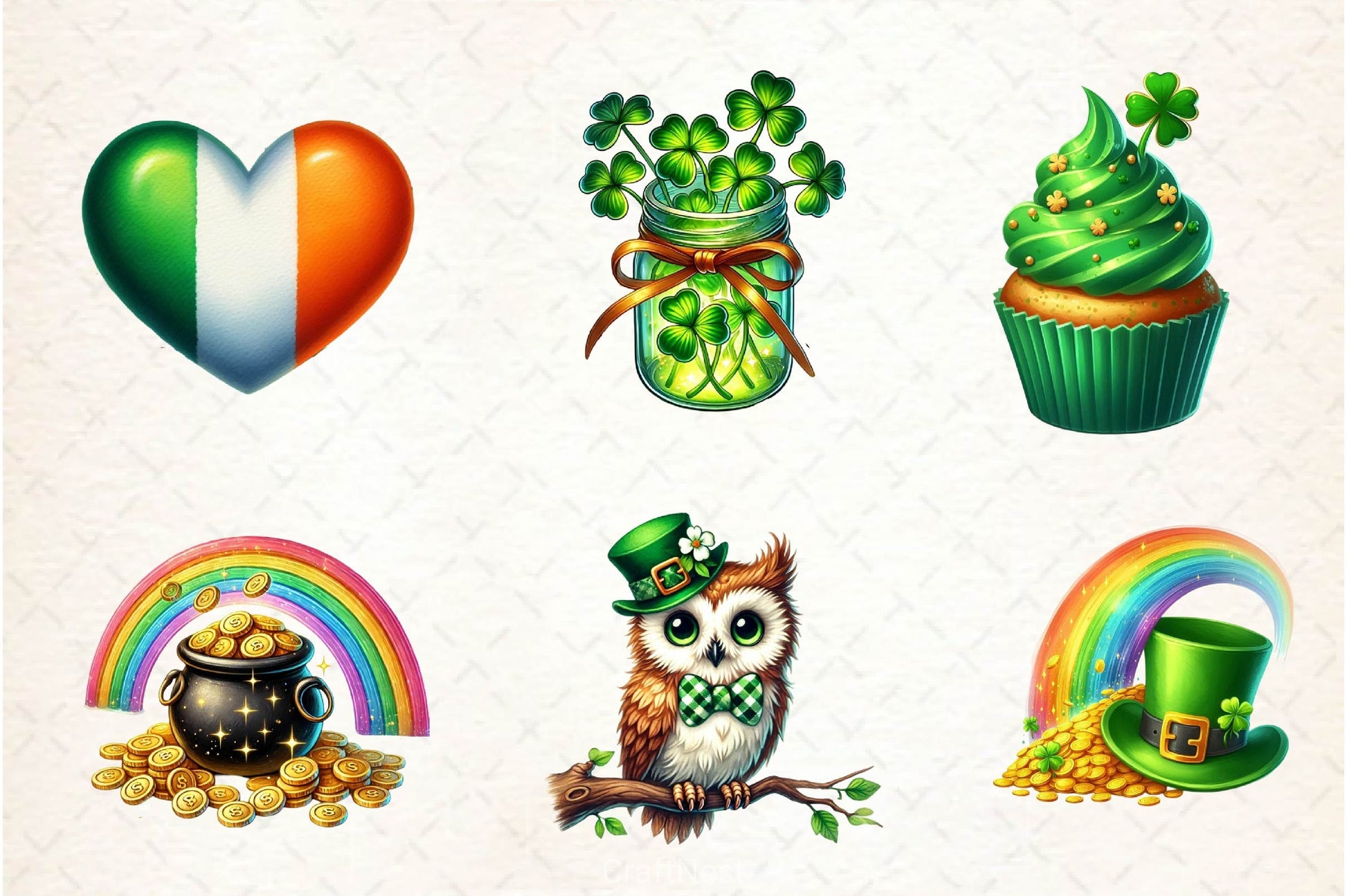 St Patricks Day Clipart Bundle 9 - CraftNest - Digital Crafting and Art