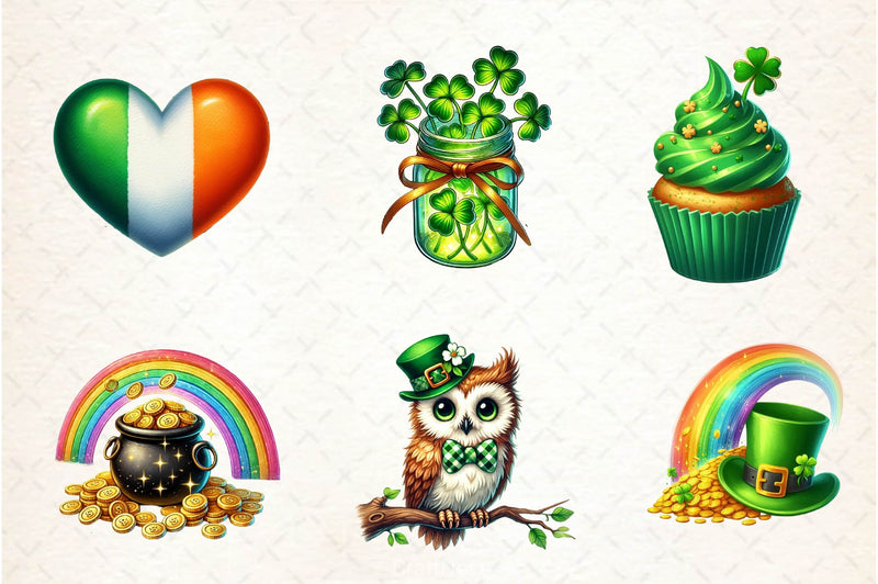 St Patricks Day Clipart Bundle 9 - CraftNest - Digital Crafting and Art