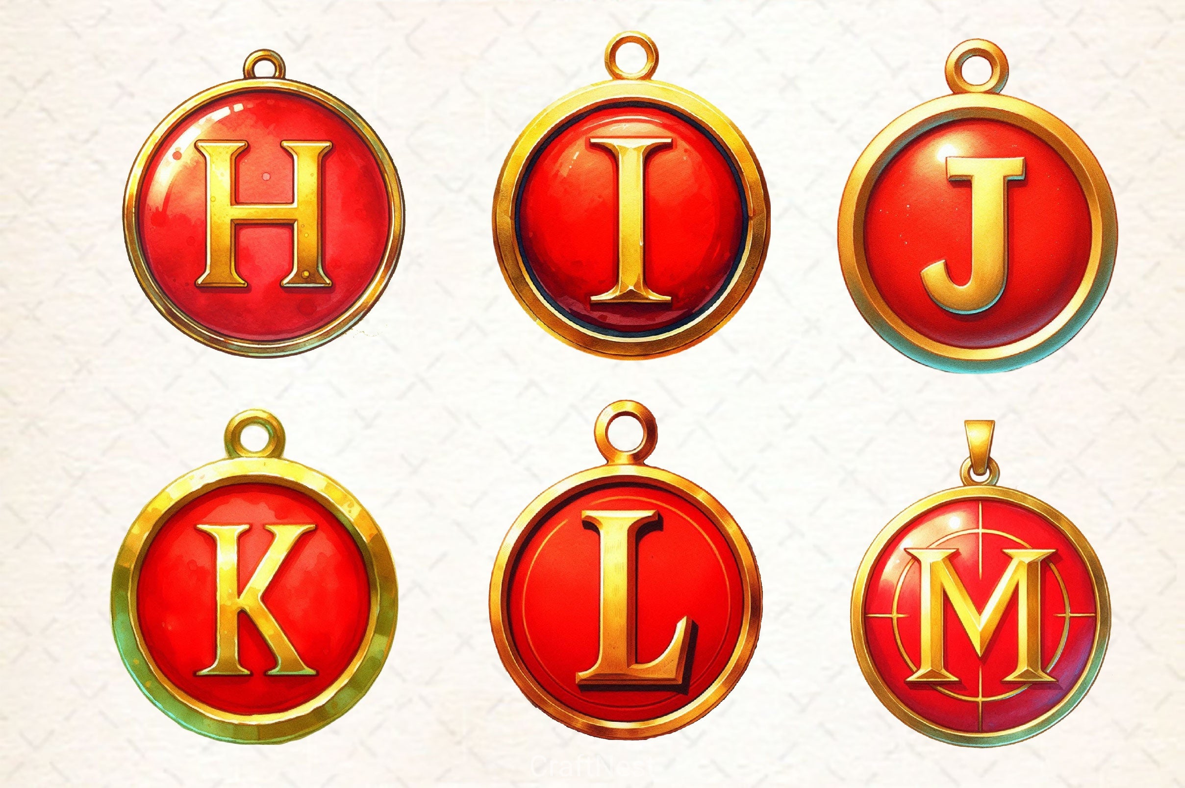 Christmas Ornaments Alphabet Clipart Bundle - CraftNest - Digital Crafting and Art