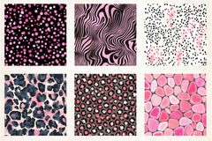 Pink Safari Digital Paper - CraftNest - Digital Crafting and Art