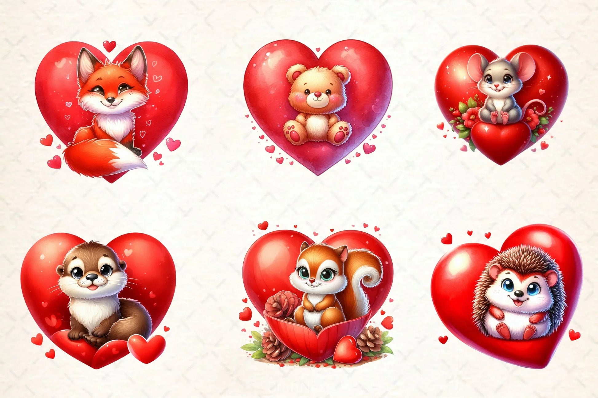 Valentine Animals Clipart Bundle - CraftNest - Digital Crafting and Art