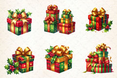 Christmas Gifts Clipart Bundle - CraftNest - Digital Crafting and Art