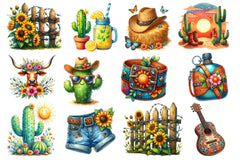 Western Summer Clipart Bundle 3 - CraftNest - Digital Crafting and Art