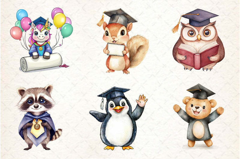 Cute Graduation Clipart Bundle - CraftNest - Digital Crafting and Art