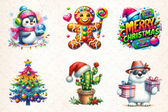 Cute Funky Christmas Clipart Bundle 2 - CraftNest - Digital Crafting and Art
