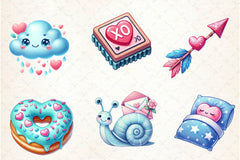 Pastel Valentine Clipart Bundle - CraftNest - Digital Crafting and Art