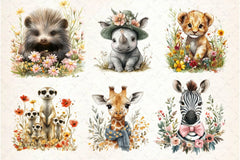 Spring Safari Time Clipart Bundle 2 - CraftNest - Digital Crafting and Art