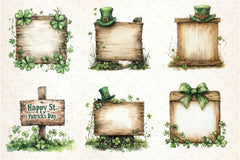 St Patricks Day Signs Clipart Bundle - CraftNest - Digital Crafting and Art