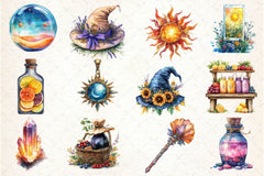 Witchy Summer Clipart Bundle - CraftNest - Digital Crafting and Art