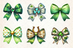 St Patricks Day Bow Clipart Bundle 3 - CraftNest - Digital Crafting and Art