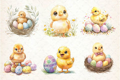 Cute Baby Chick Easter Clipart Bundle - CraftNest - Digital Crafting and Art