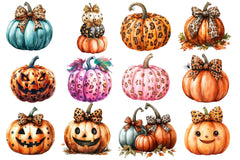 Fall Halloween Pumpkins Clipart Bundle 2 - CraftNest - Digital Crafting and Art