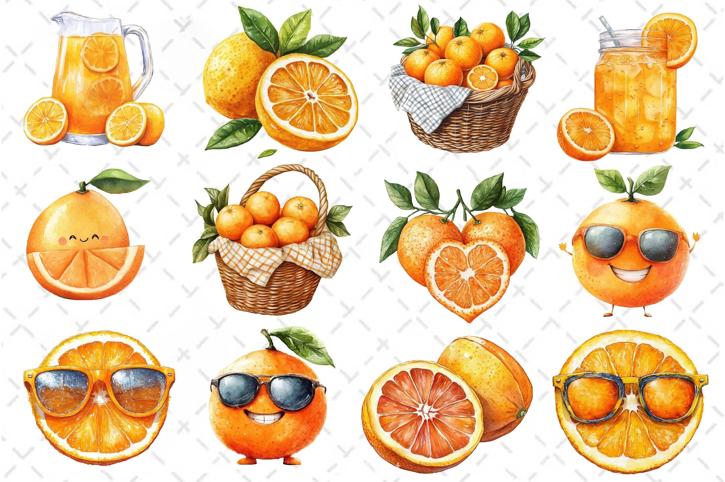 Oranges Clipart Bundle 2 - CraftNest - Digital Crafting and Art