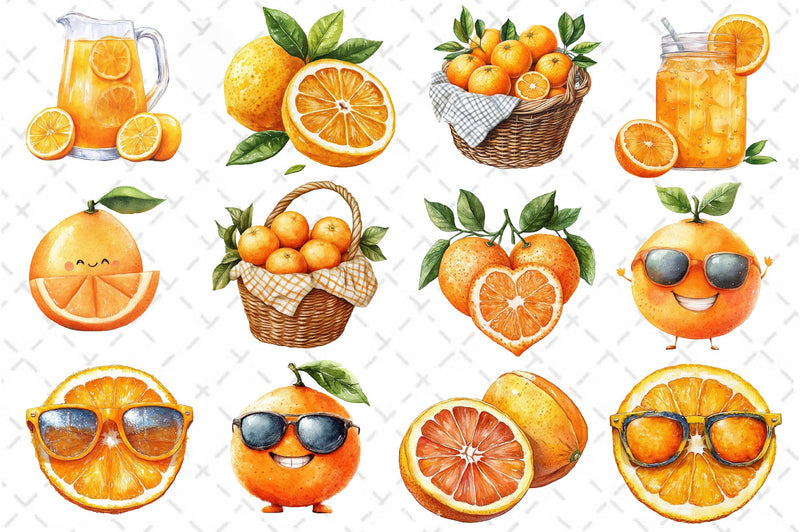Oranges Clipart Bundle 2 - CraftNest - Digital Crafting and Art