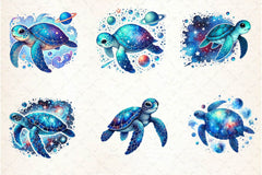 Celestial Turtles Clipart Bundle - CraftNest - Digital Crafting and Art