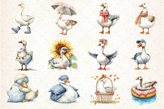 Silly Goose Clipart Bundle 4 - CraftNest - Digital Crafting and Art