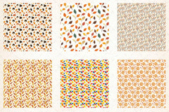 Autumn Fall Paper Pattern Clipart Bundle - CraftNest - Digital Crafting and Art