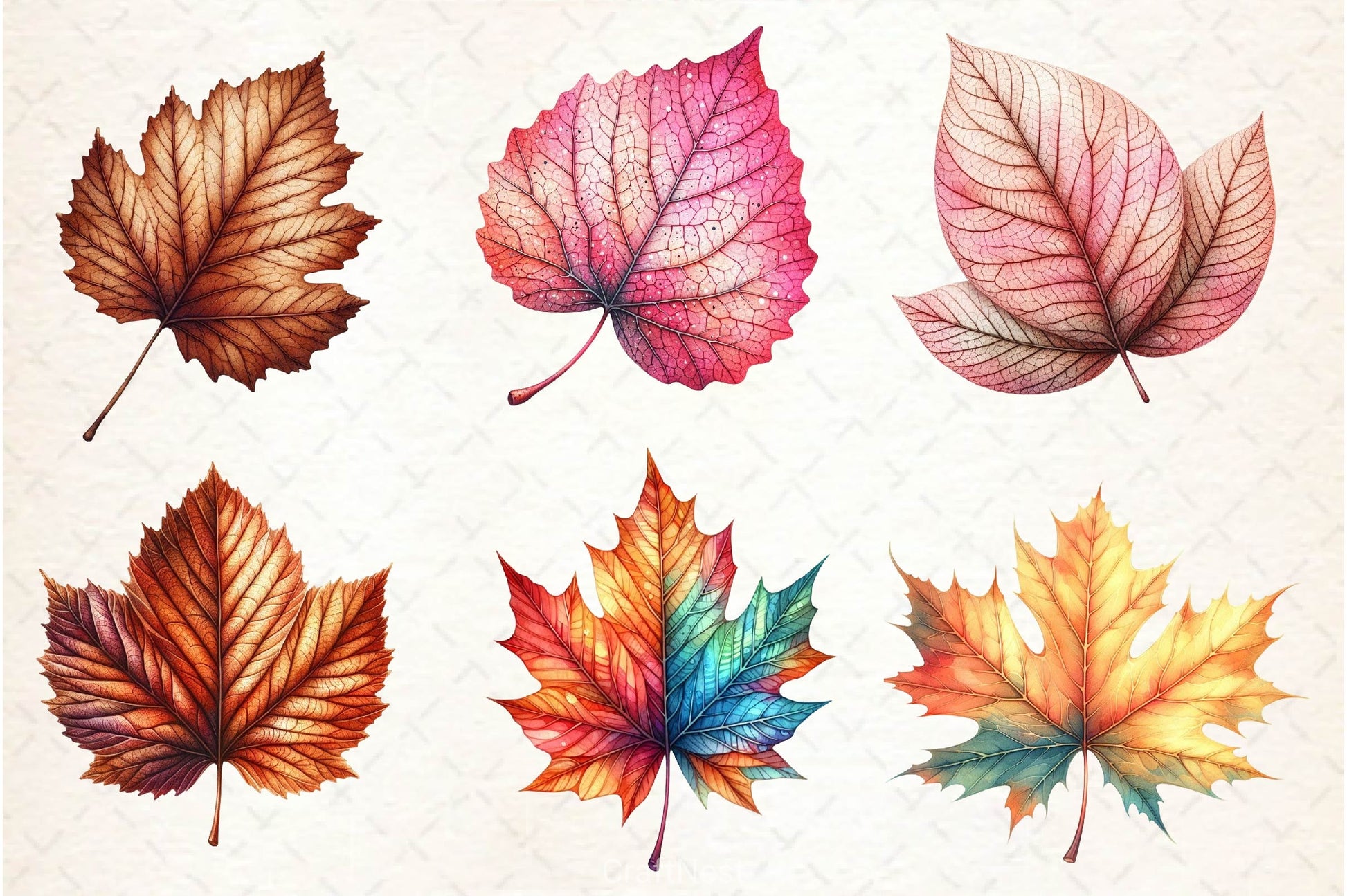 Autumn Leaf Clipart Bundle - CraftNest - Digital Crafting and Art