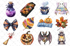 Patchwork Halloween Clipart Bundle 2 - CraftNest - Digital Crafting and Art