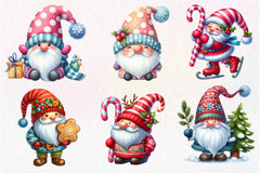 Christmas Gnome Clipart Bundle 7 - CraftNest - Digital Crafting and Art