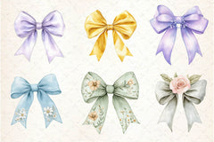 Coquette Bow Spring Clipart Bundle - CraftNest - Digital Crafting and Art
