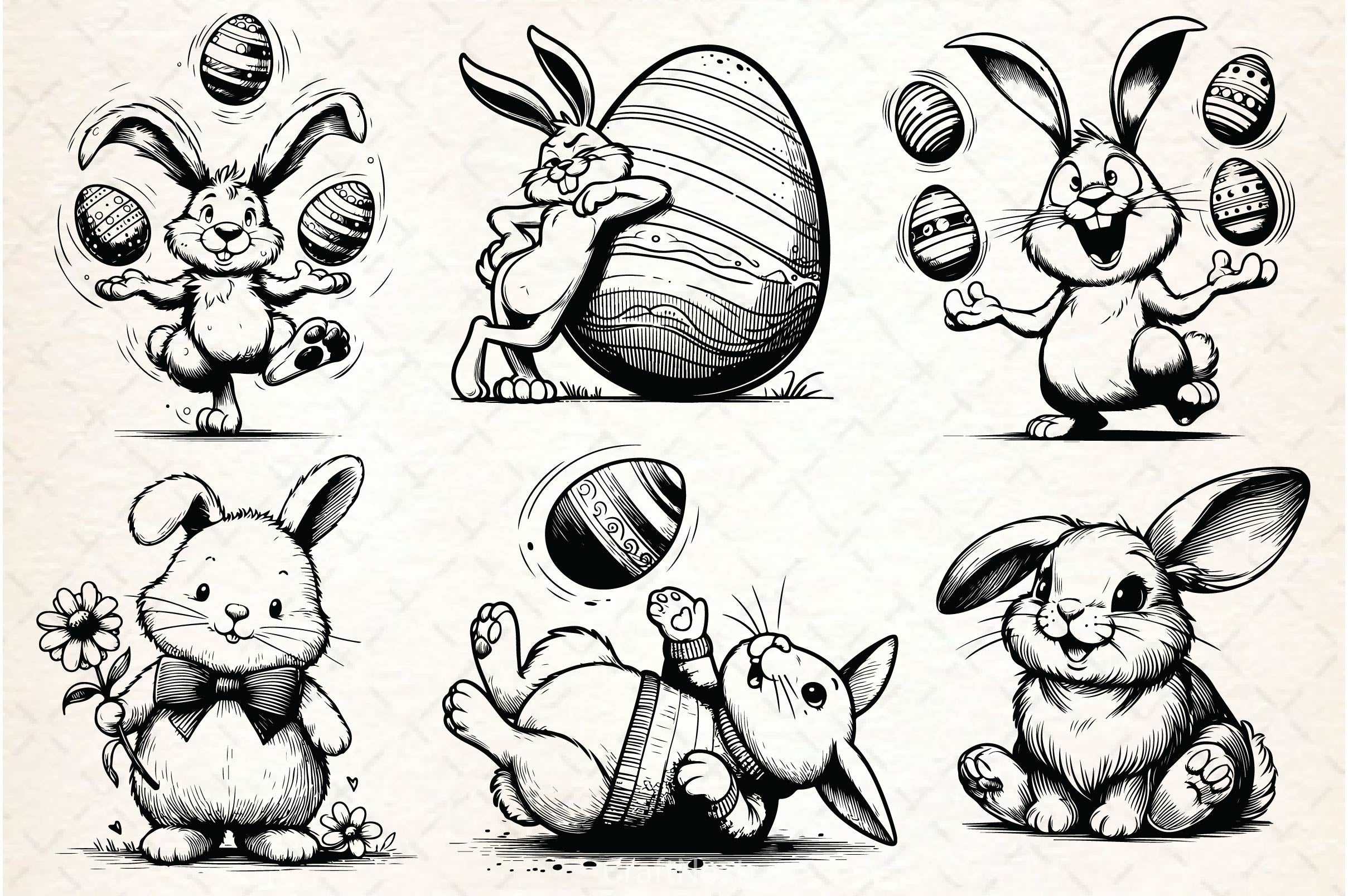 Easter Bunny SVG Bundle - CraftNest - Digital Crafting and Art