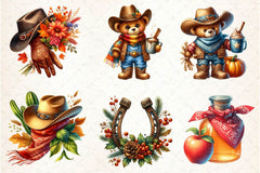 Cowboy Autumn Clipart Bundle 4 - CraftNest - Digital Crafting and Art