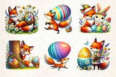 Easter Fox Clipart Bundle 3 - CraftNest - Digital Crafting and Art
