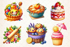 Summer Baking Clipart Bundle - CraftNest - Digital Crafting and Art