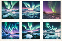 Northern Lights Digital Papers - CraftNest - Digital Crafting and Art