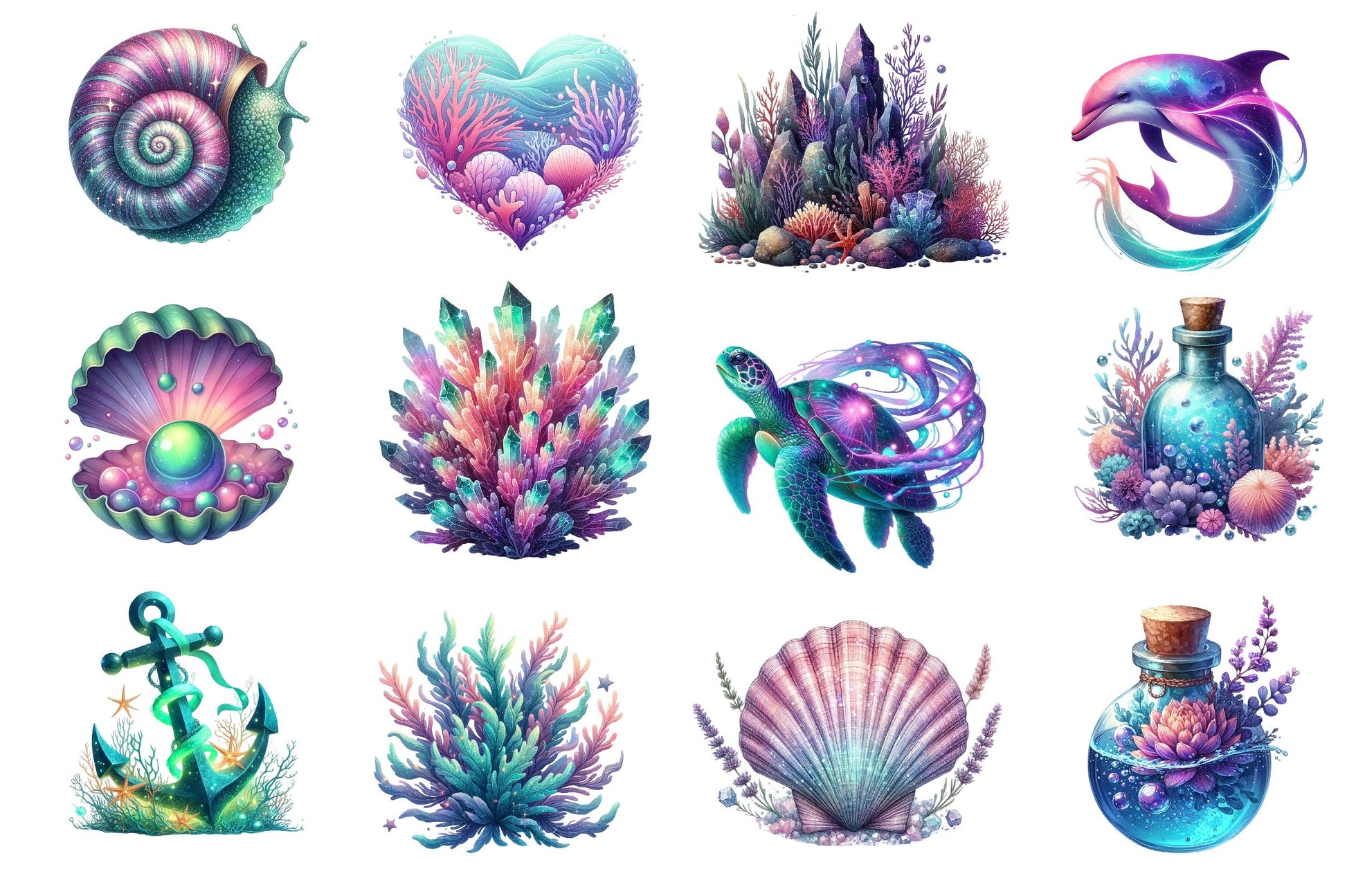 The Magical Ocean Clipart Bundle 2 - CraftNest - Digital Crafting and Art
