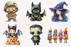 Kid Halloween Clipart Bundle - CraftNest - Digital Crafting and Art