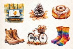Autumn Chilly Morning Clipart Bundle 2 - CraftNest - Digital Crafting and Art