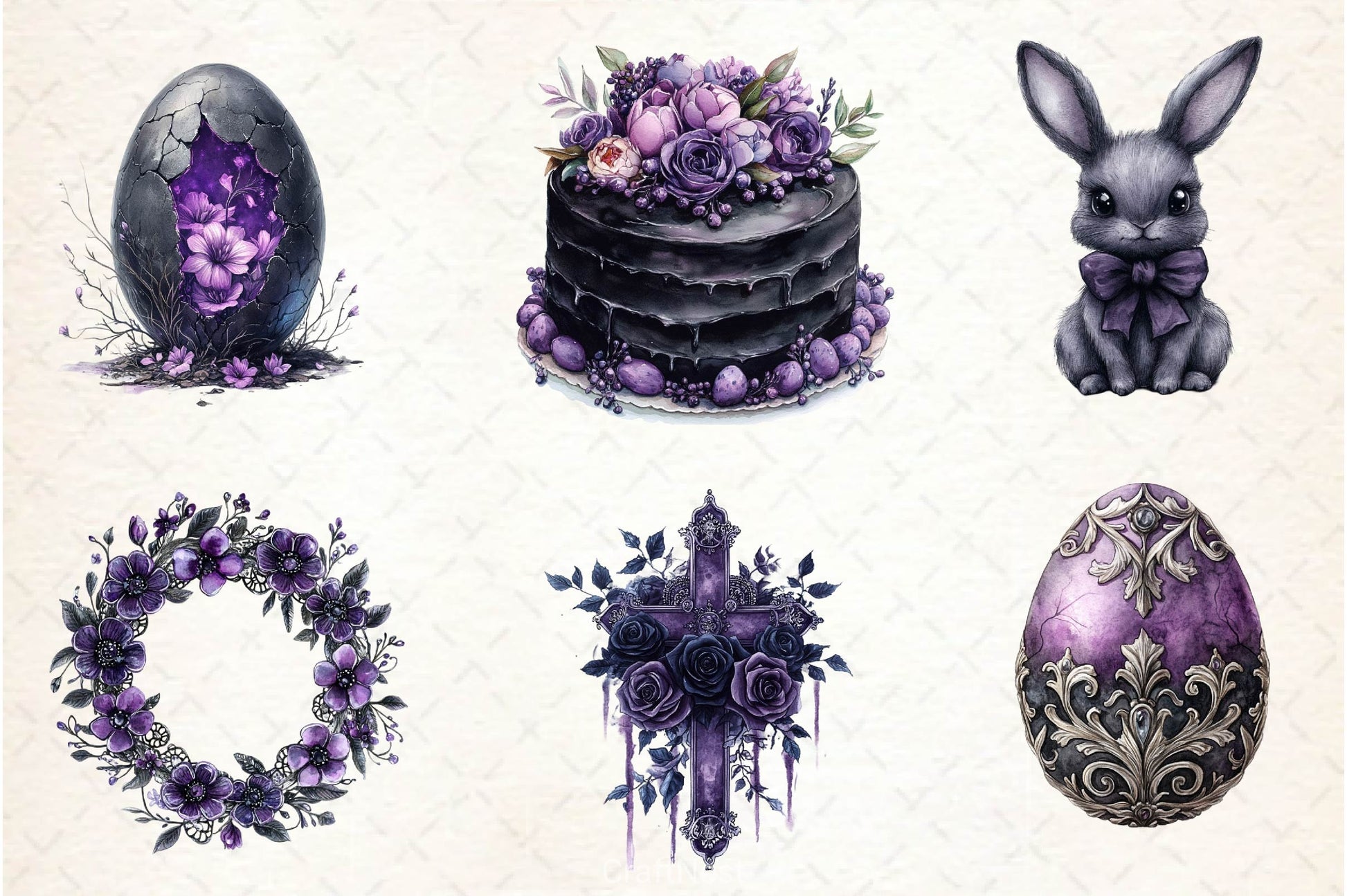 Gothic Easter Clipart Bundle 4 - CraftNest - Digital Crafting and Art