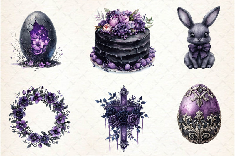 Gothic Easter Clipart Bundle 4 - CraftNest - Digital Crafting and Art