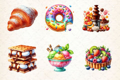 Dessert Clipart Bundle 3 - CraftNest - Digital Crafting and Art