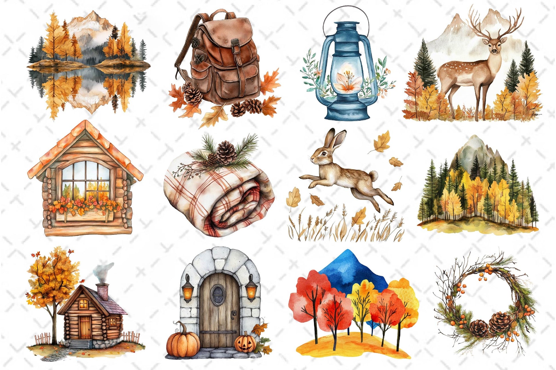 Alpine Autumn Clipart Bundle - CraftNest - Digital Crafting and Art