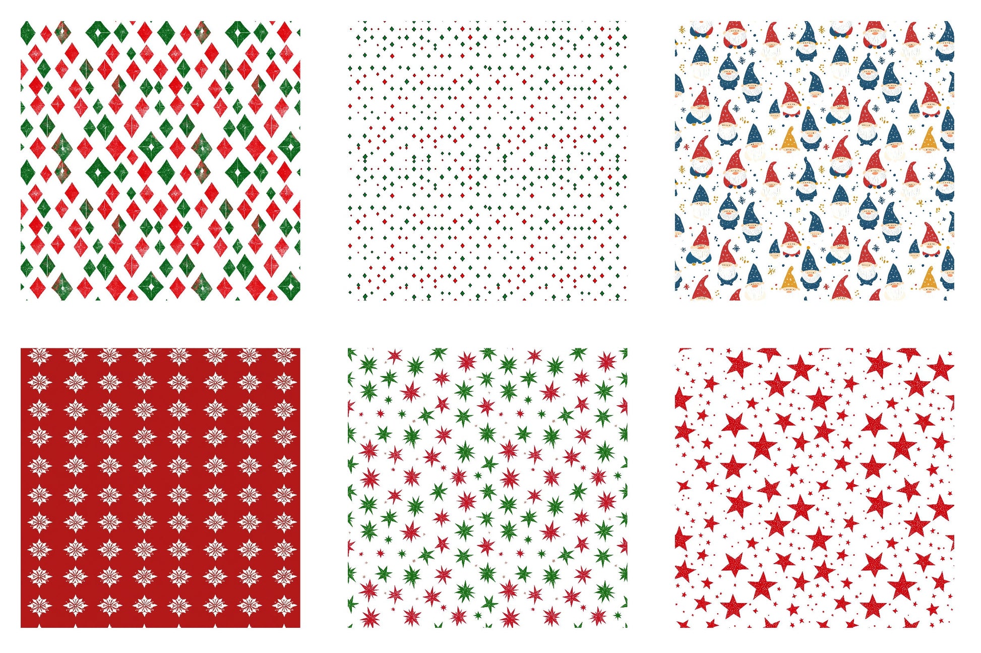 Merry Christmas Digital Papers Clipart Bundle - CraftNest - Digital Crafting and Art